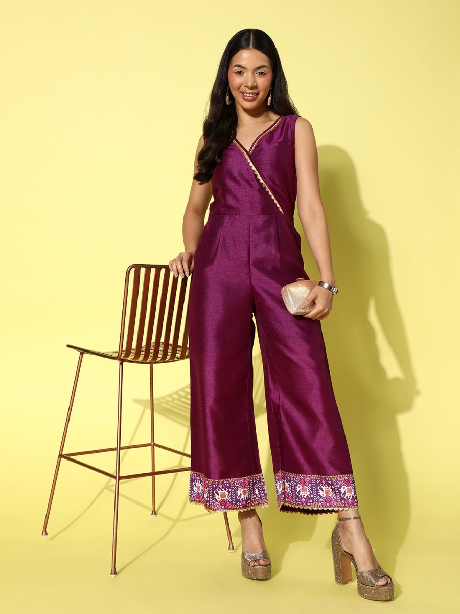 Ahalyaa Solid Basic Jumpsuit - Distacart