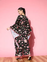 Thumbnail for Ahalyaa Women Floral Printed Gotta Patti Kurta with Palazzos - Distacart