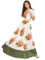 Thumbnail for Ahalyaa Printed Pure Cotton Blend Flared Kurta Dress