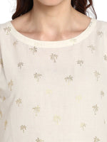 Thumbnail for Ahalyaa Women White Printed Fit and Flare Dress - Distacart
