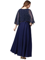 Thumbnail for Ahalyaa Women Navy Blue Solid A-Line Layered Beautiful Kurta