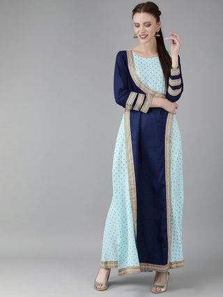 Ahalyaa Women Printed Half Circle kurta