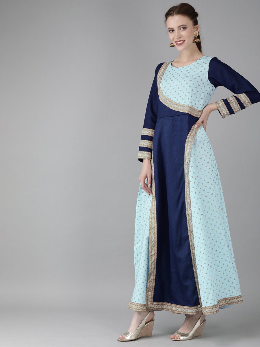 Ahalyaa Women Printed Half Circle kurta