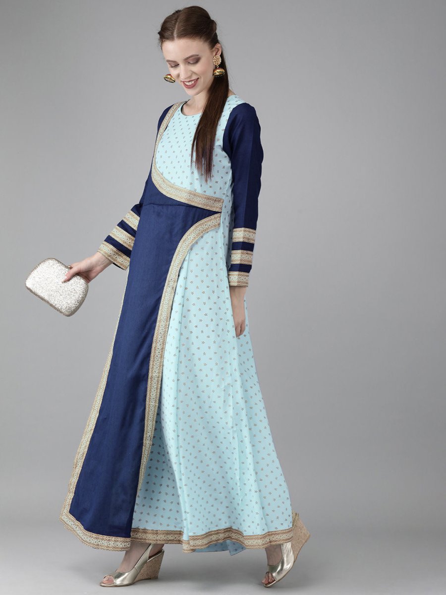 Ahalyaa Women Printed Half Circle kurta