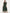 Ahalyaa Women Beautiful Green Print Work Chanderi Silk Anarkali Kurta