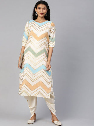 Ahalyaa Long And Short Kurta With Pant