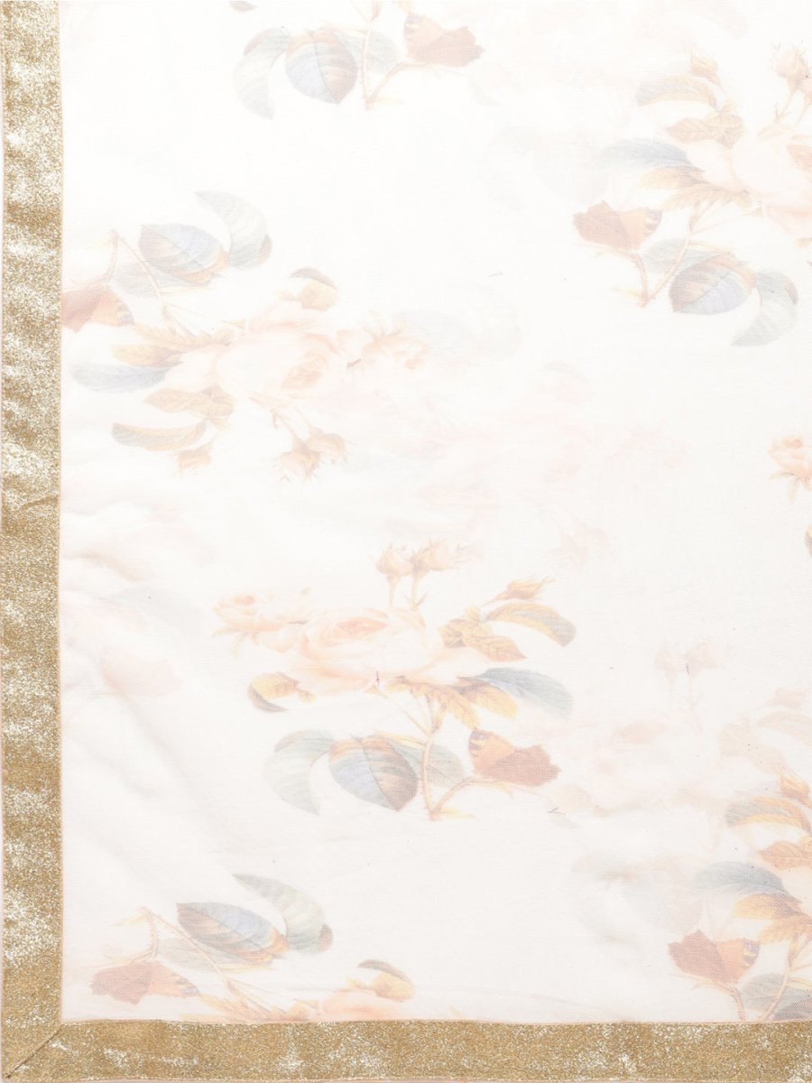Ahalyaa Beige & Off-White Beautiful Anarkali Kurta with Dupatta - Distacart