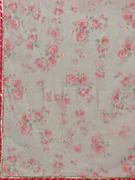 Thumbnail for Ahalyaa Women Grey & Pink Printed Straight Kurta with Dupatta