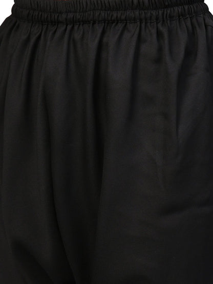 Ahalyaa Black Printed Kurta Set For Women's