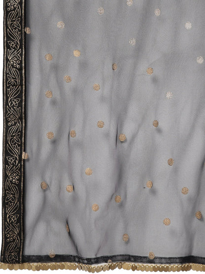 Ahalyaa Black Printed Kurta Set For Women's