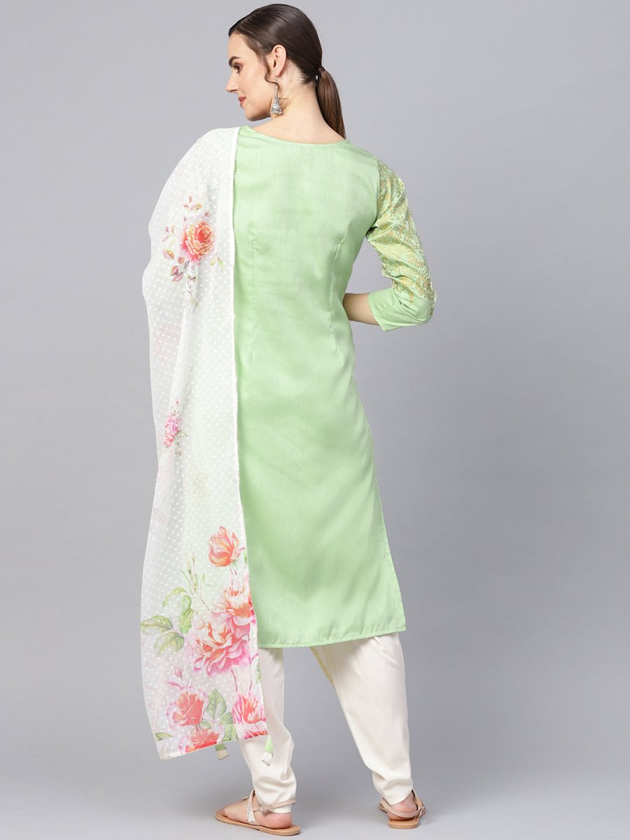 Ahalyaa Women Printed Straight Kurta Set
