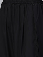 Thumbnail for Ahalyaa Black & Golden Screen Printed Kurta with Trousers & Chevron Dupatta