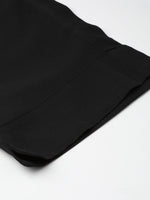 Thumbnail for Ahalyaa Black & Golden Screen Printed Kurta with Trousers & Chevron Dupatta