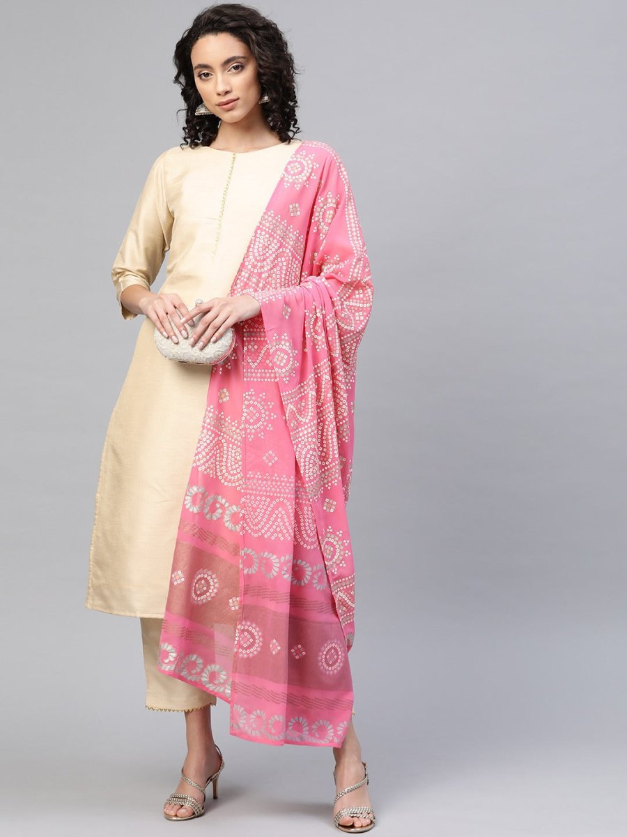 Ahalyaa Beautiful Poly Silk Kurta Pant With Dupatta Set