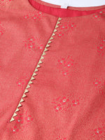 Thumbnail for Ahalyaa Women Red & Golden Printed Kurta with Trousers & Dupatta