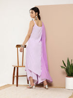 Thumbnail for Ahalyaa Women Lavender Gotta Patti Kurta with Palazzos & With Dupatta - Distacart