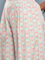 Thumbnail for Ahalyaa Women Blue Floral Printed Gotta Patti Kurta with Palazzos & With Dupatta - Distacart