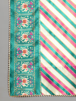 Thumbnail for Ahalyaa Women Sea Green Printed Gotta Patti Kurti with Palazzos & Dupatta - Distacart