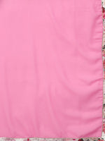 Thumbnail for Ahalyaa Women Off-White & Pink Printed Kurta with Palazzos & Dupatta