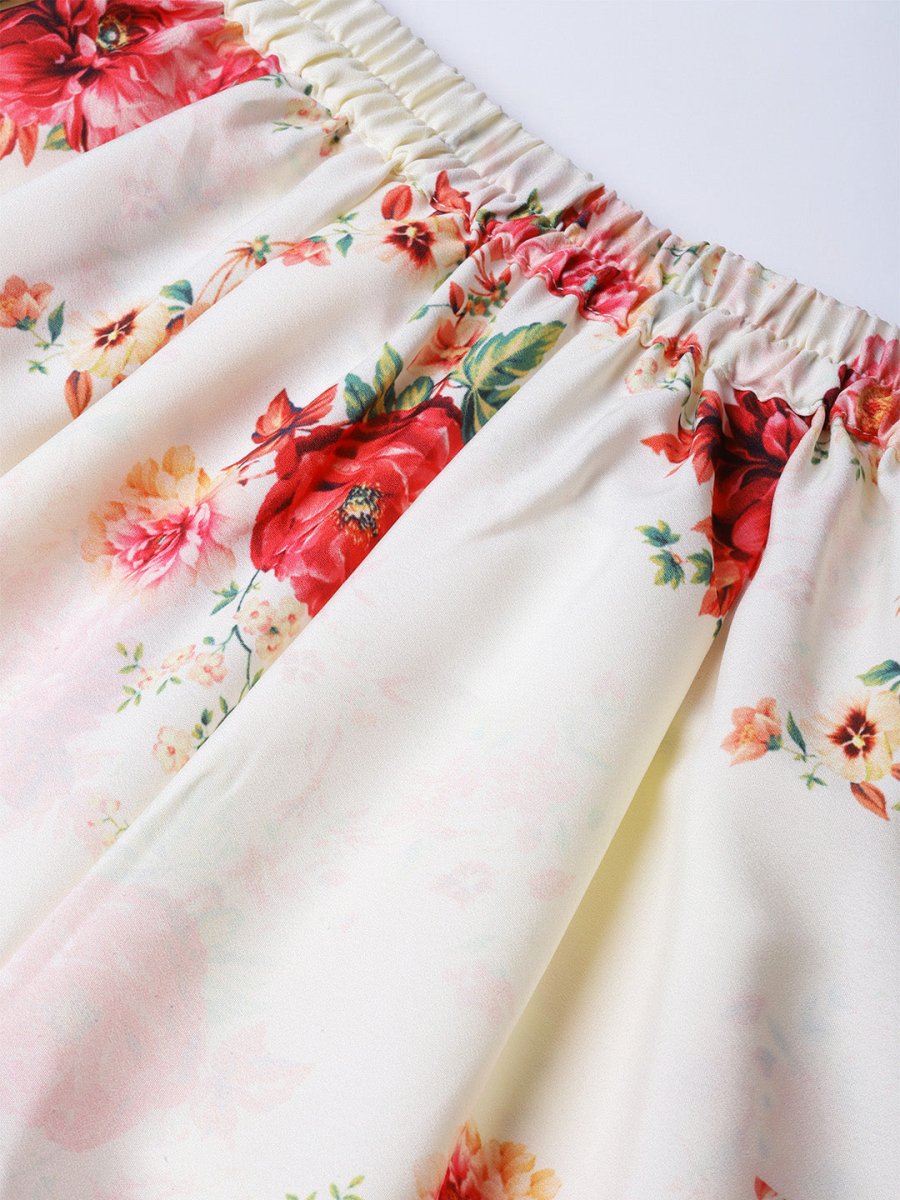 Ahalyaa Women Mauve & Cream-Coloured Printed Kurta with Palazzos & Dupatta - Distacart