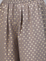 Thumbnail for Ahalyaa Women Blue & Charcoal Grey Printed Kurta with Palazzos & Dupatta