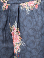 Thumbnail for Ahalyaa Women Blue & Pink Printed Kurta with Palazzos & Dupatta