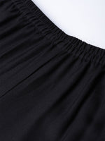 Thumbnail for Ahalyaa Solid Black Kurta with Sharara Set