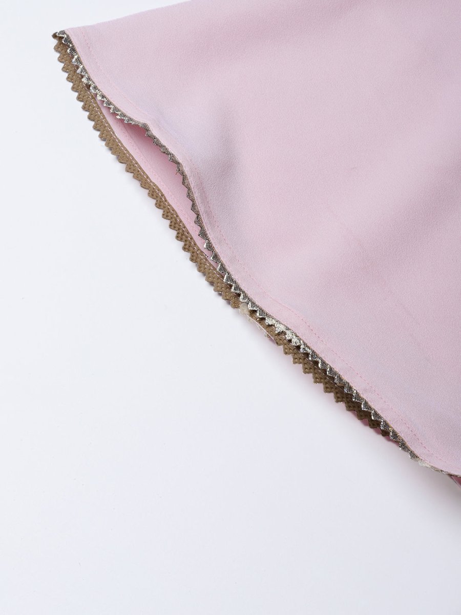 Ahalyaa Pastel Pink Floral Print Kurta With Sharara & Dupatta