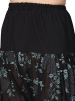 Thumbnail for Ahalyaa Women Black & Green Solid Kurta with Harem Pants