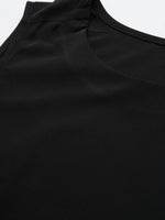 Thumbnail for Ahalyaa Women Black & Pink Solid A-Line Kurta with Jacket - Distacart