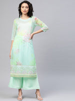 Thumbnail for Ahalyaa Women Pastel Floral Summer Kurta
