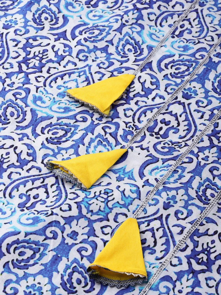 Ahalyaa Blue Straight Kurta with Pant