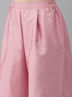 Thumbnail for Ahalyaa Women Pink & Yellow Colourblocked Kurta with Palazzos