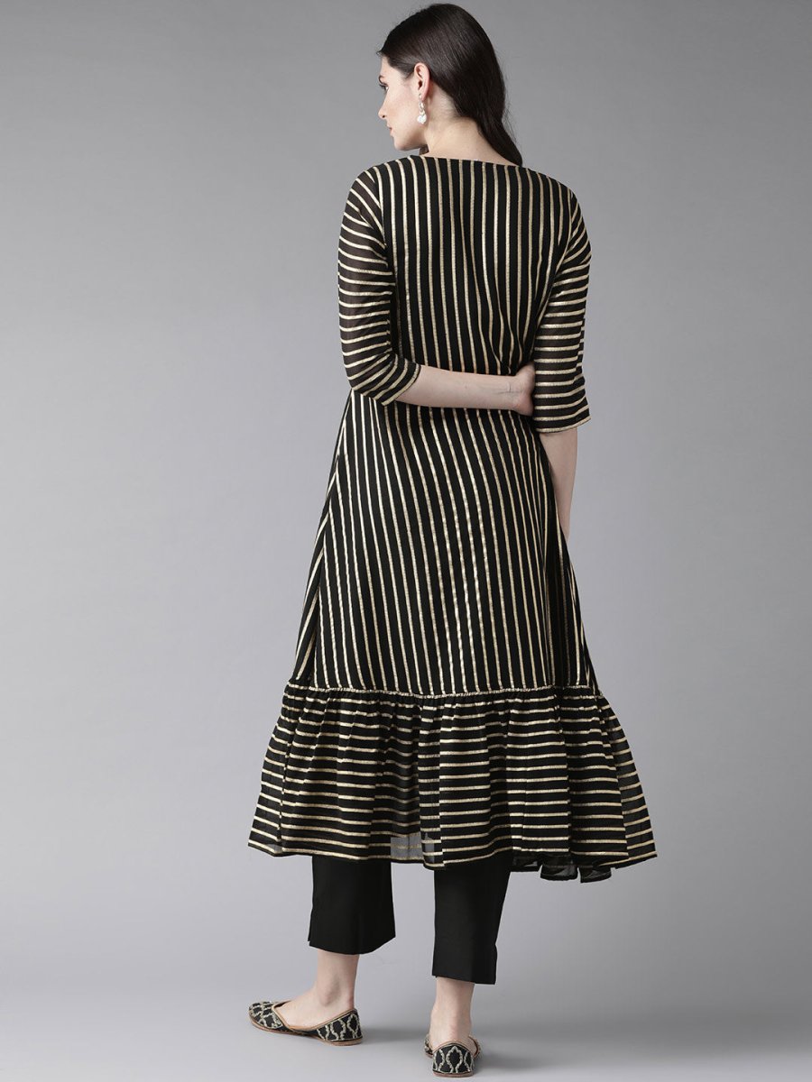 Ahalyaa Black Kurta with Trouser