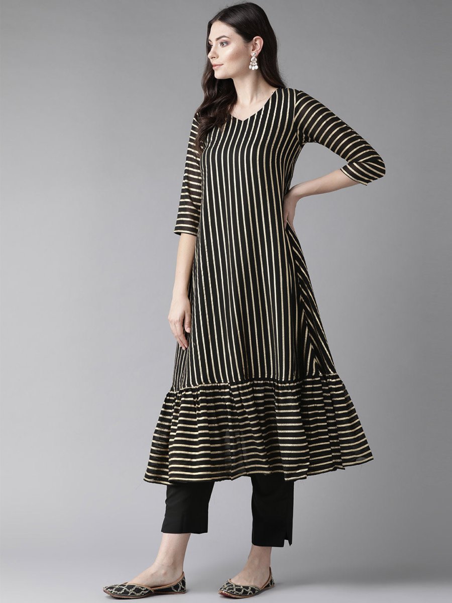 Ahalyaa Black Kurta with Trouser