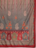 Thumbnail for Ahalyaa Women Maroon Printed Gotta Patti Velvet Kurta with Palazzos & With Dupatta - Distacart