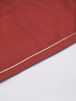 Thumbnail for Ahalyaa Women Maroon Printed Gotta Patti Velvet Kurta with Palazzos & With Dupatta - Distacart