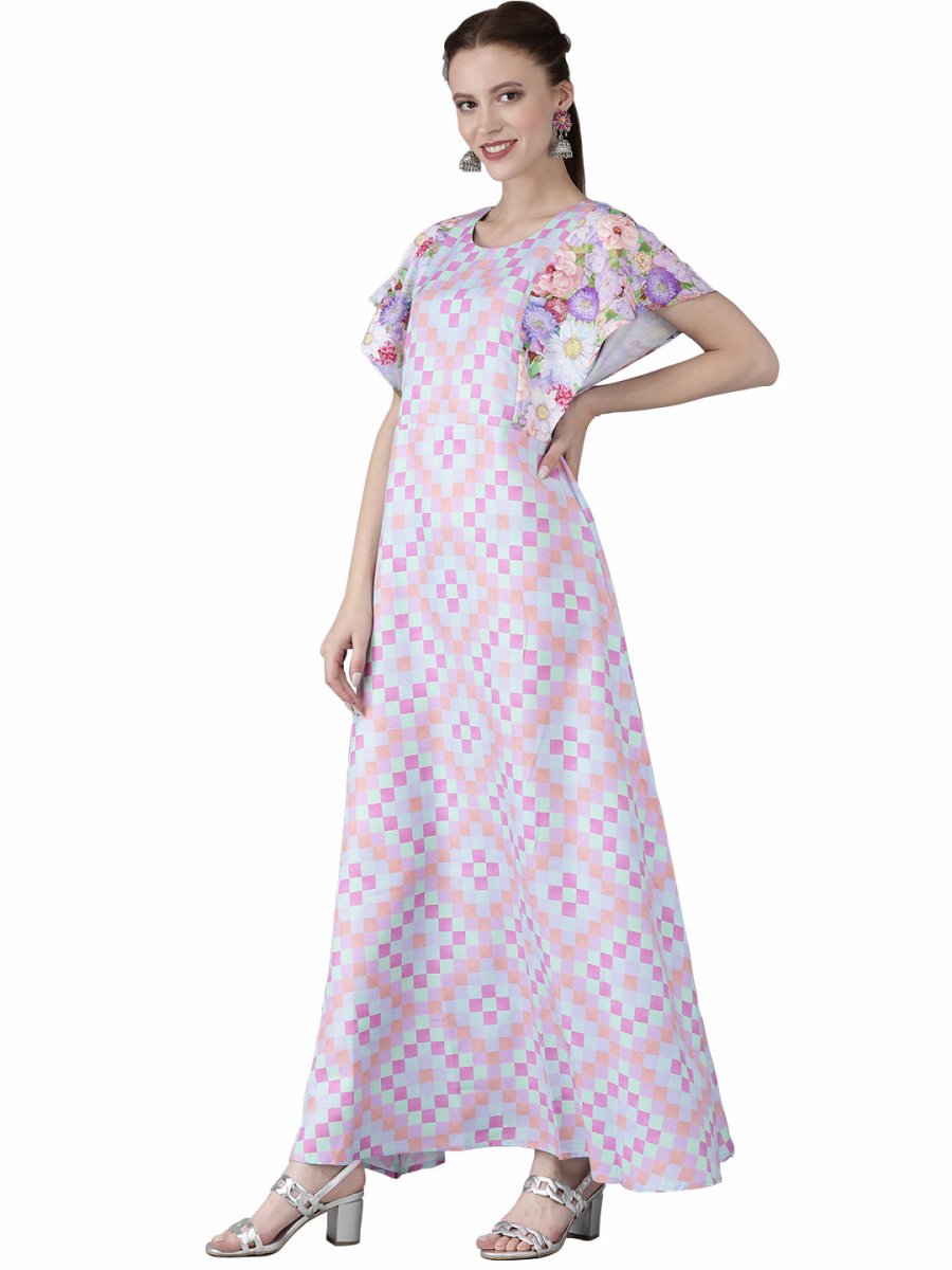 Ahalyaa Women Printed Long A- Line Kurta