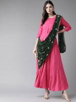 Thumbnail for Ahalyaa Women's Dark Pink Gown