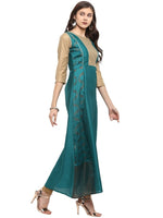 Thumbnail for Ahalyaa Partywear Foil Print Kurta
