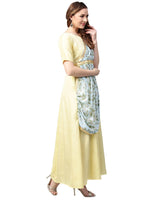 Thumbnail for Ahalyaa Draped Dupatta A line Dress