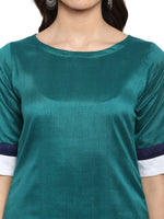Thumbnail for Ahalyaa Women Multicoloured Colourblocked Straight Kurta
