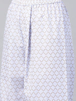Thumbnail for Ahalyaa Women Blue & Pink Floral Print Kurta With Palazzo
