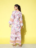 Thumbnail for Ahalyaa Women Floral Printed Kurta with Palazzos - Distacart
