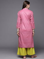 Thumbnail for Ahalyaa Women Pink Velvet Kurta with Palazzo - Distacart