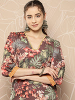 Thumbnail for Ahalyaa Women Printed Kurta with Palazzos - Distacart
