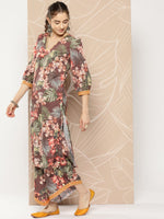 Thumbnail for Ahalyaa Women Printed Kurta with Palazzos - Distacart