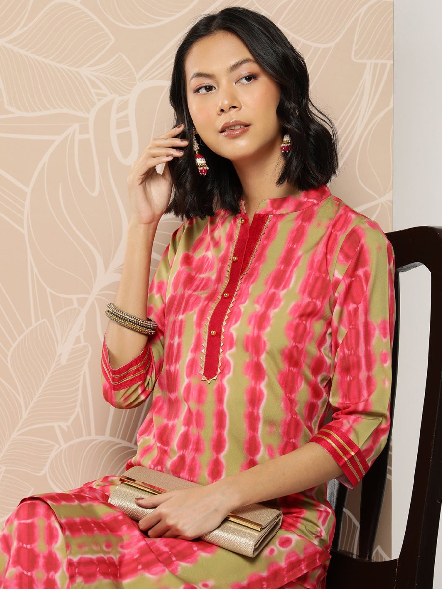 Ahalyaa Women Printed Regular Kurta with Palazzos - Distacart