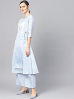 Thumbnail for Ahalyaa Printed A Line kurta with Palazzo for Women