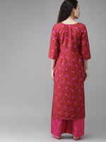Thumbnail for Ahalyaa Women Floral Print Red Kurta set
